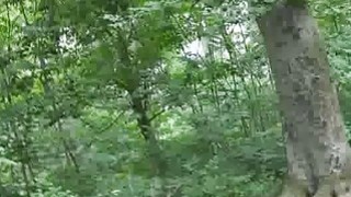 Pirang amatir bercinta di hutan