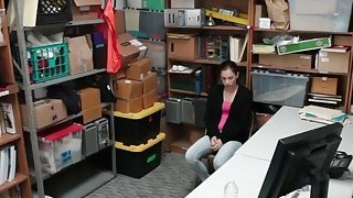Pencuri kurus Bobbi Dylan Membawa Kontol Di Kantor