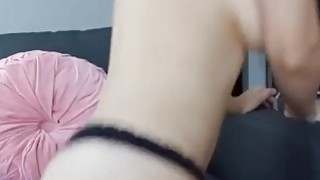 Brunette Busty remaja masturbasi Di webcam
